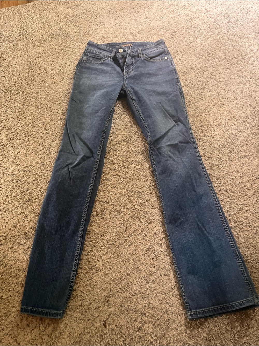 Shyanne Women's Boot Cut Jeans in Blue Wash